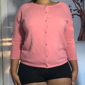 Pink cardigan